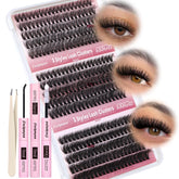 Focipeysa lash extension kit 300pc for at-home salon-quality results.