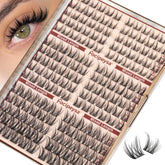 Focipeysa Lashes Clusters Wispy Natural 10-16mm for a subtle, salon-like finish.