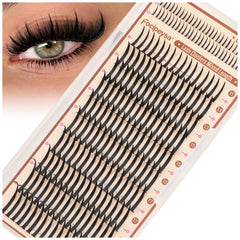 Focipeysa Spike Clusters eyelashes 11-21mm for dramatic eyes at home