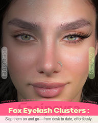 Focipeysa spiky extensions visualize fox-eye focus with lightweight comfort.