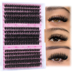Focipeysa volume lash clusters closeup showing dramatic fullness