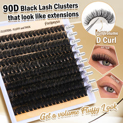 Focipeysa wispy clusters easy to apply for quick eye-enhancing sessions.