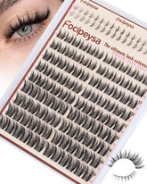 Focipeysa wispy lash clusters pack for an easy at-home, natural enhancement.