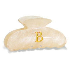 Fohufo acrylic letter B hair clip with monogram design offering secure hold for thick hair