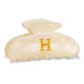 Fohufo acrylic monogram hair clip with H letter for secure, stylish everyday wear.