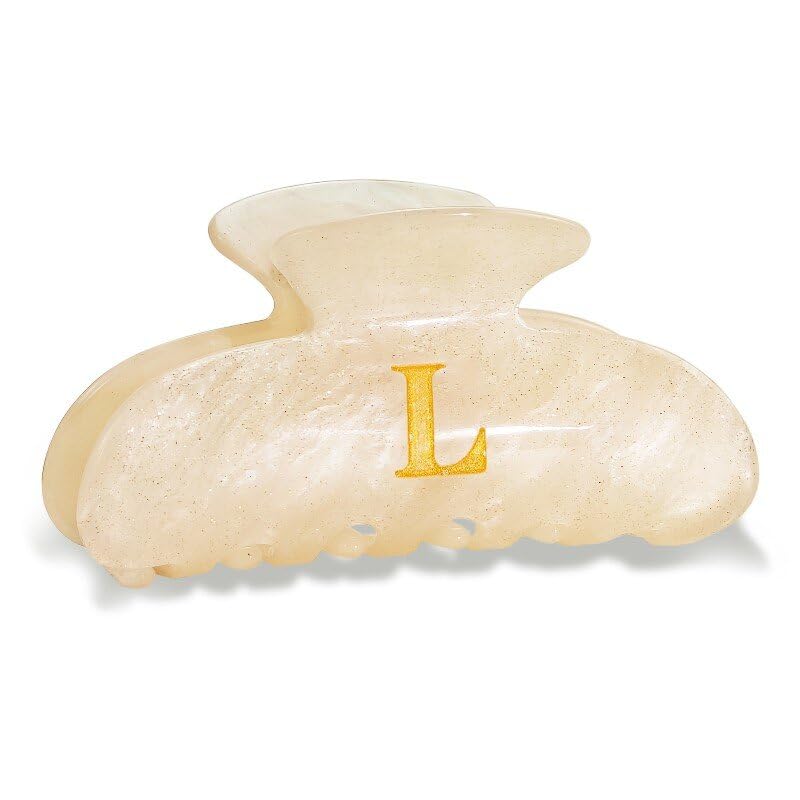 Fohufo monogram letter clip adds chic sparkle to everyday hairstyles