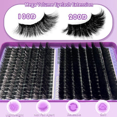 FOINEMYED Lash Clusters feature soft band for comfortable wear.