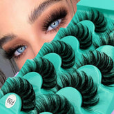 FOINEMYED mink lashes strip with D curl for fluffy volume.