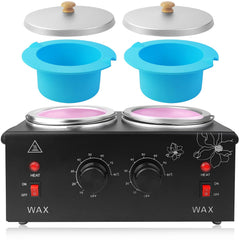 Folconroad portable wax warmer with double pots for efficient at-home waxing