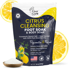 Foot Cure desintoxicacion cítrico: baño de pies para relajación y frescura.