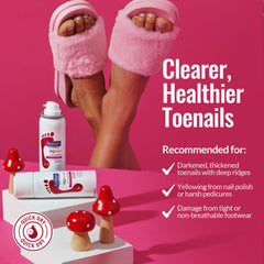 Footlogix Spiraleen anti-microbial ingredient supports healthy-looking nails.
