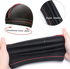 ForceWave durag negro absorbe pomada para un acabado más suave.