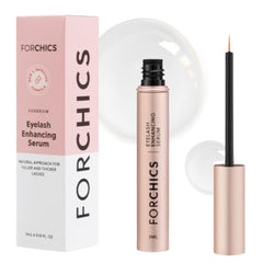 ForChics eyelash growth serum bottle for easy nightly use with a sleek design.