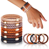FORENEE seamless braid hair ties offer no-damage hold for ponytails.