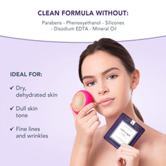 FOREO Call It A Night UFO-Activated Mask sheet with ultra-soft microfiber for comfort