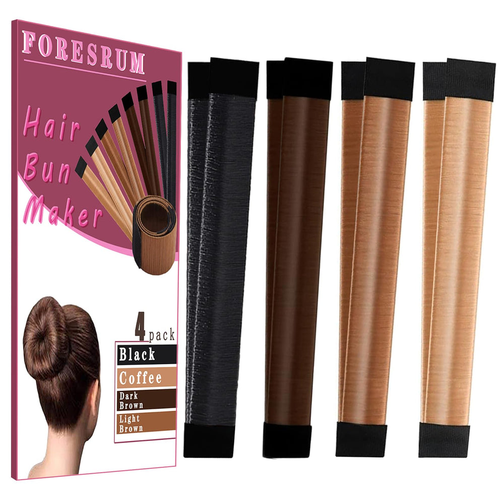FORESRUM donut bun maker compact for quick, salon-ready buns at home.