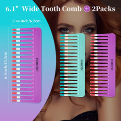 Foretic comb teeth closeup showing wide spacing for soft detangling.