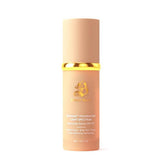 Forever Bloom Bio Mimic Foundation bottle pour showing lightweight, sweat-proof finish.