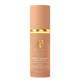 Forever Bloom Bio Mimic Foundation bottle pump showing easy application and coverage