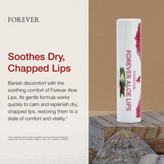 Ingredients highlight: aloe, jojoba, and beeswax for nourishing lip care.