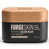 Forge Skin Wrinkle Defense Balm jar shows natural ingredients for daily hydration