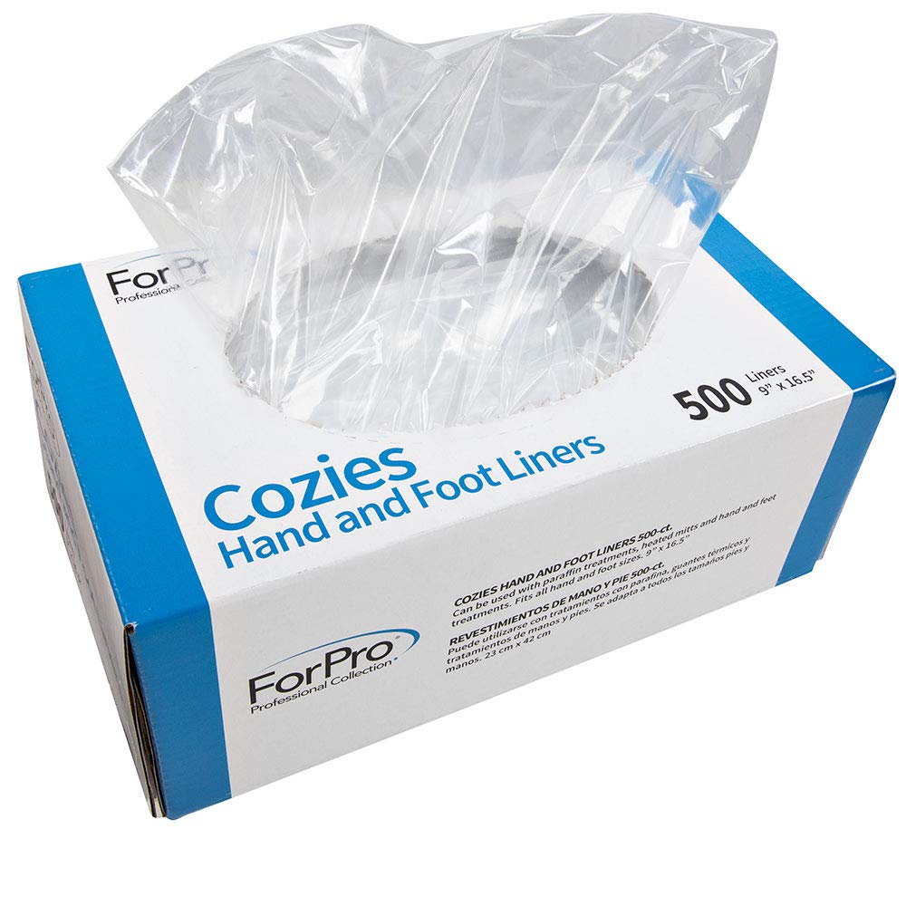 ForPro Cozies hand and foot liners pack 500 keep warmth in and prevent drips.