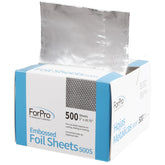 ForPro embossed foil sheets in a pop-up box for easy hair color application.