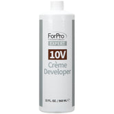 ForPro Expert 10 Volume Crème Developer bottle pour for precise, even color processing.