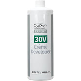 ForPro Expert 30V Creme Developer bottle pour for smooth mixing and even lift.