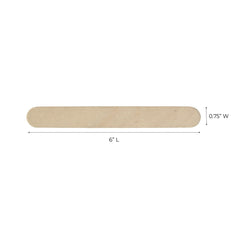 ForPro non-sterile wood sticks suitable for arts, crafts, and DIY tasks.