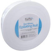 ForPro non-woven epilating roll 3x100 white, tear-resistant for waxing.