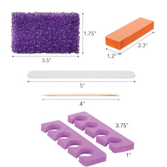 ForPro orange mini buffer 80/100 grit delivers smooth, even surfaces.