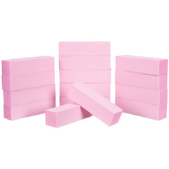 ForPro Pink Pedicure Block foam buffer close-up shows gentle buffing.