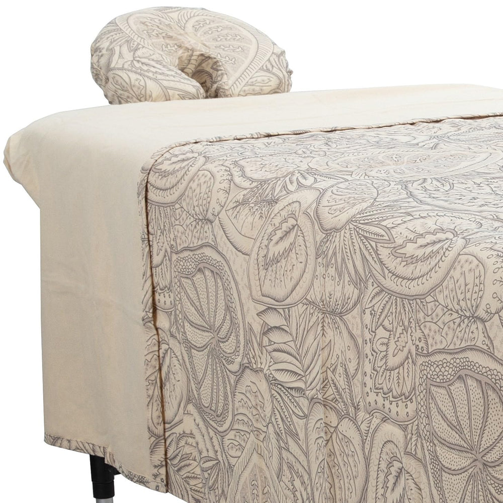 ForPro Island Tranquility flat sheet showing soft, breathable cotton for comfort