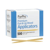 ForPro Premium eye and lip wood applicators for precise facial waxing and delicate-area use.