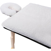 ForPro Premium Fleece Massage Pad top view shows hypoallergenic comfort for clients