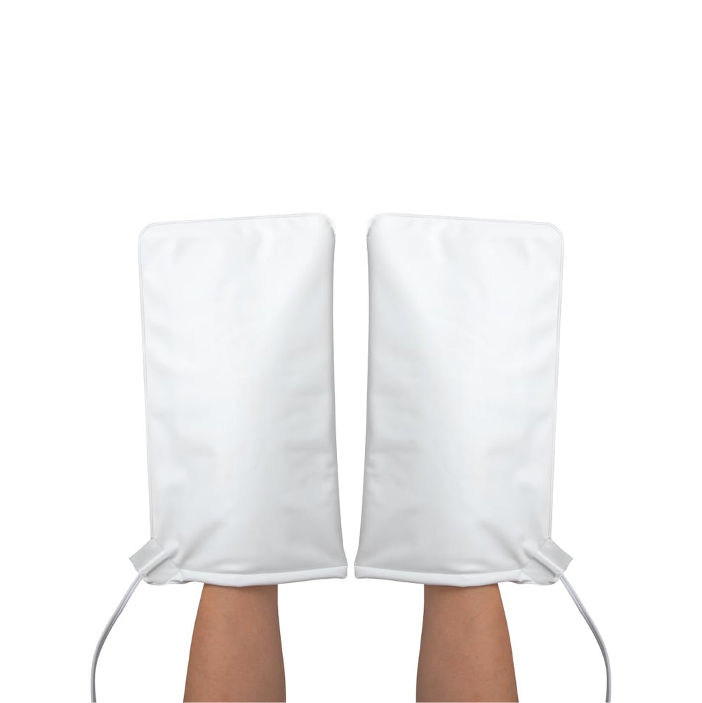 ForPro premium heated mitts front view with dual-temp controls for fast spa warming.