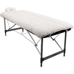 ForPro Premium Quilted Fleece Face Rest Cover offers cozy support for clients during sessions.