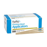 ForPro Premium wood applicators 500-count pack for efficient waxing prep.