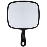 ForPro Professional Collection extra-large hand mirror front view showing distortion-free reflection for grooming.