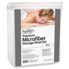 ForPro Professional Collection premium massage fitted sheet 36x77x7, snug fit for standard tables.