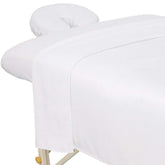 ForPro Professional Collection premium microfiber massage flat sheet 63x100, soft and durable.