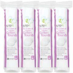 ForPro Pure & Natural stitched cotton rounds for face, ultra-soft and lint-free.