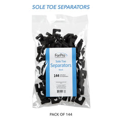 ForPro Sole Toe Separators placed between toes during treatment