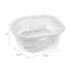 ForPro universal pedi bath liner footsie bath compatibility ensures a wide fit