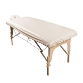 ForPro waterproof massage table cover closeup protects against moisture during spa treatments.