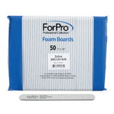 ForPro Zebra foam board 100 grit edge for quick shaping.