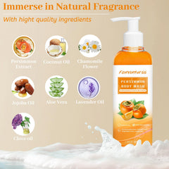 forvirness Persimmon jabón líquido espumoso, espuma suave para limpieza diaria.