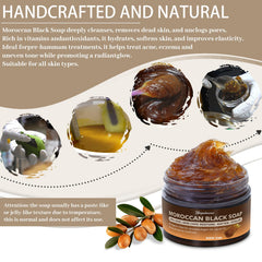forvirness-sabon-negro-marroqui-argan-rosa-textura-suave, textura sedosa para uso diario
