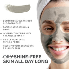 FOSSIL POWER Bentonite polvo, textura fina para mascarilla facial suave.